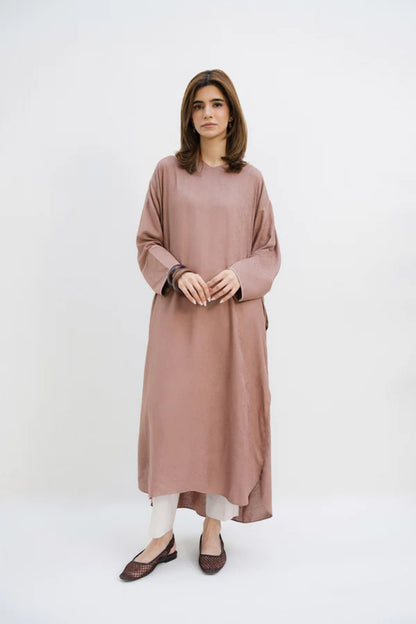 Brown Velvet 2-Piece Shirt Set